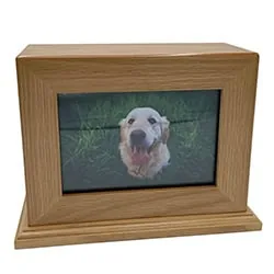 Large Horizontal Framed Photo Urn